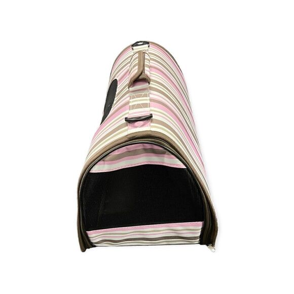 Pet Life ® 'Easy Folding' Zippered Folding Lightweight Pet Dog Crate Carrier - Picture 7 of 8